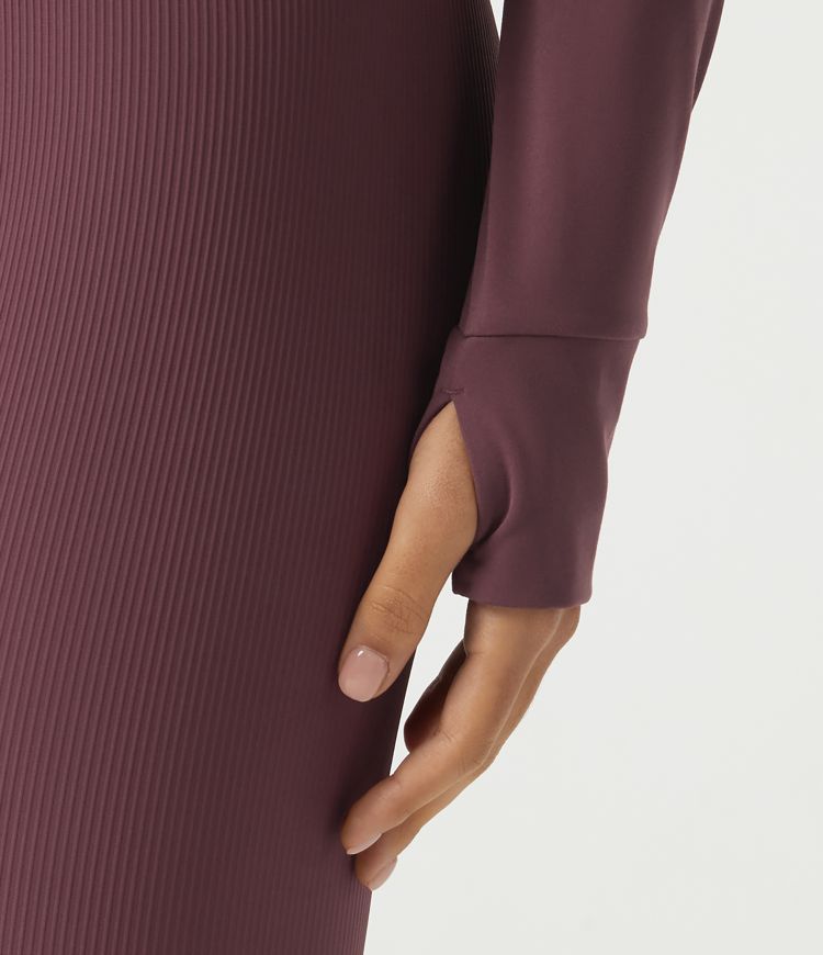 Halara UltraSculpt™ veste de yoga pour silhouettes courbes, col montant, manches longues et ceinture à boucle