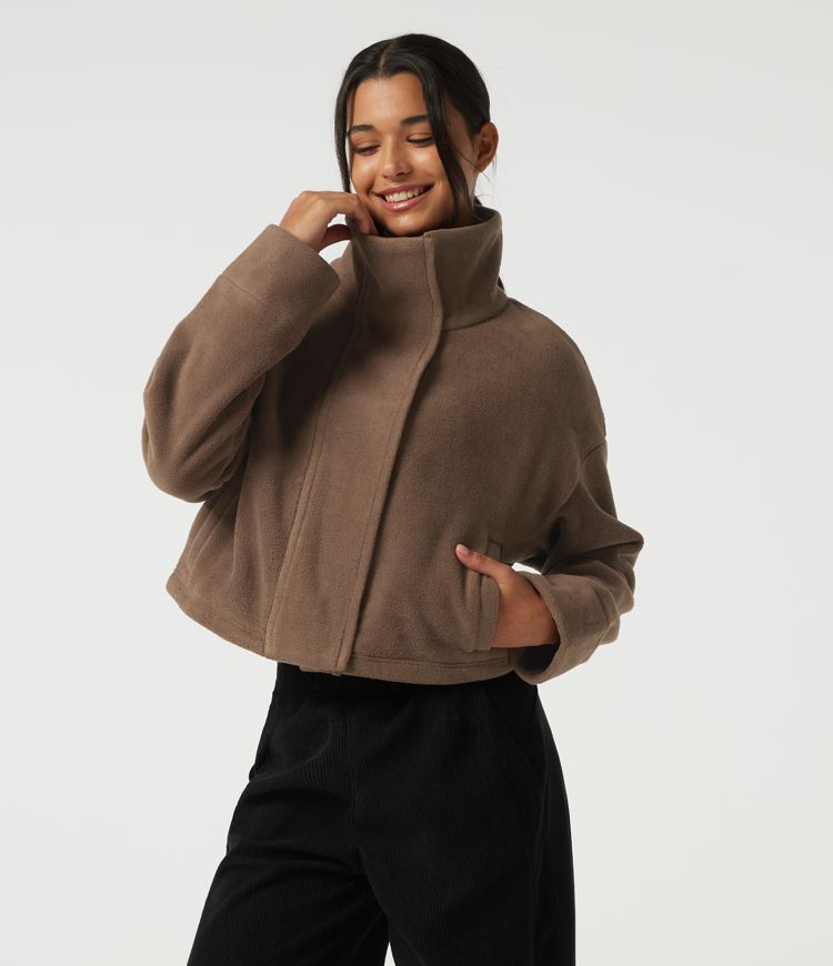 High Neck Long Sleeve Workout Jacket High Neck Long Sleeve Workout Jacket