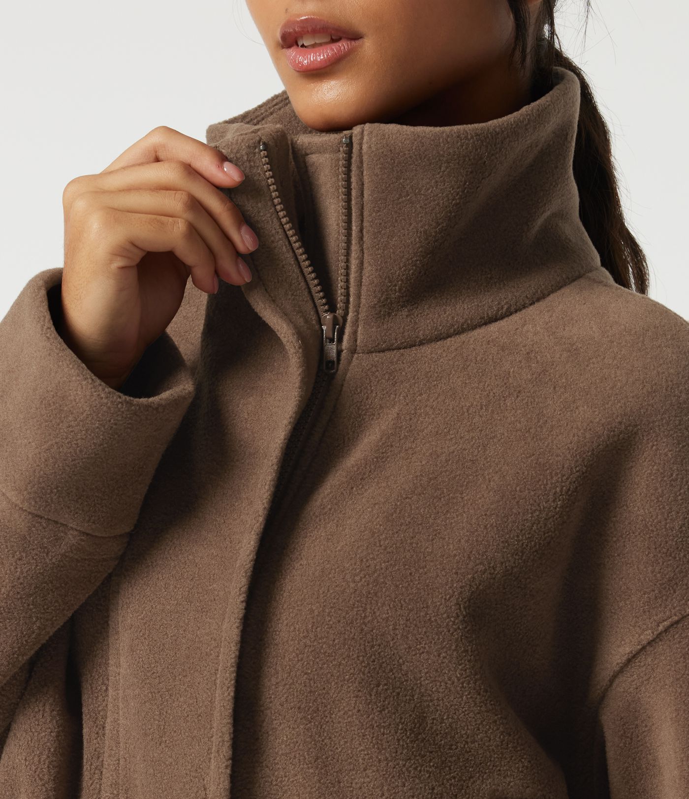 High Neck Long Sleeve Workout Jacket High Neck Long Sleeve Workout Jacket