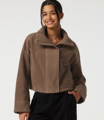 High Neck Long Sleeve Workout Jacket High Neck Long Sleeve Workout Jacket