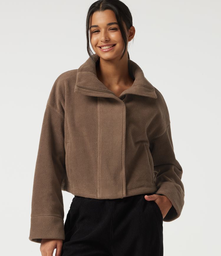 High Neck Long Sleeve Workout Jacket High Neck Long Sleeve Workout Jacket