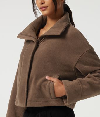 High Neck Long Sleeve Workout Jacket High Neck Long Sleeve Workout Jacket