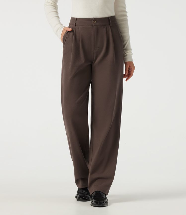 Mid Rise Straight Leg Work Cotton Pants with Pockets Mid Rise Straight Leg Work Cotton Pants with Pockets