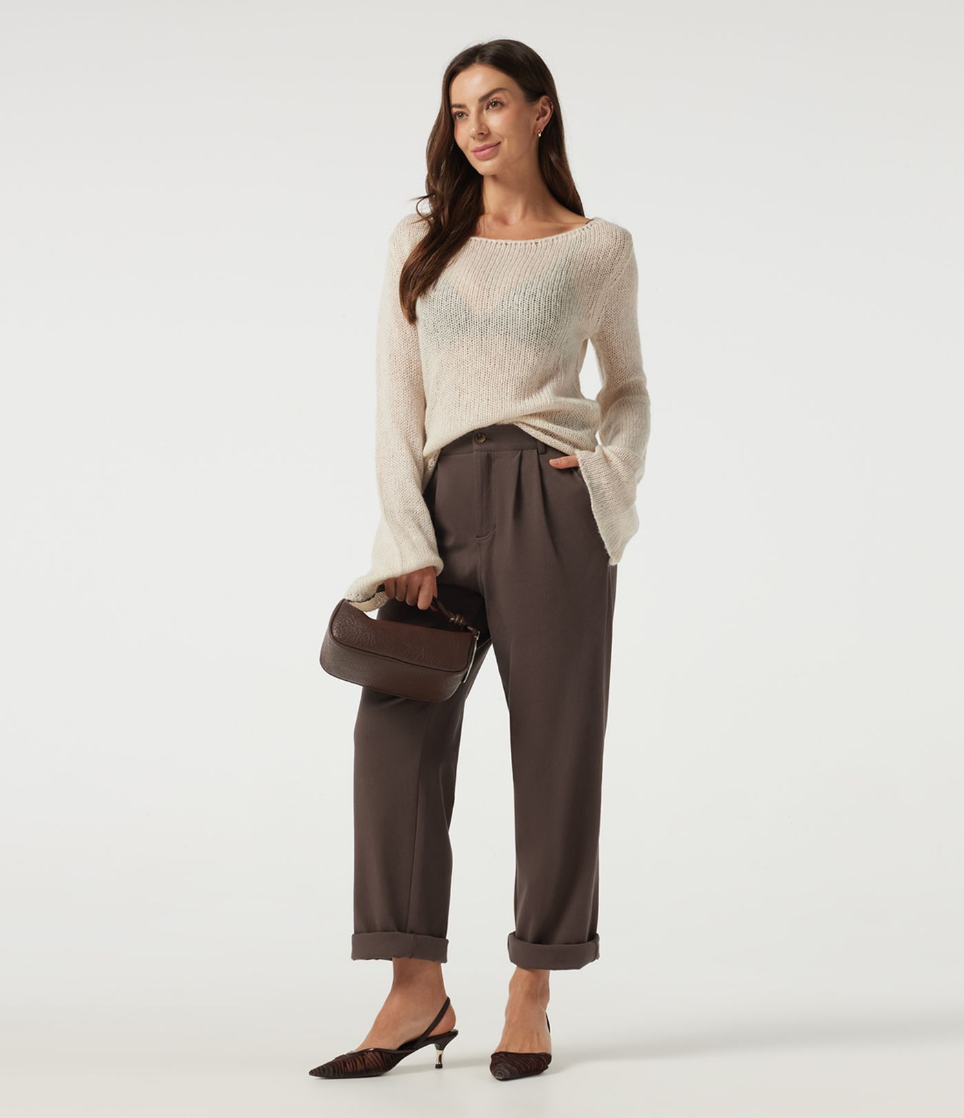 Mid Rise Straight Leg Work Cotton Pants with Pockets Mid Rise Straight Leg Work Cotton Pants with Pockets