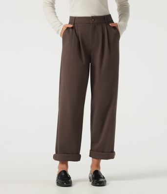 Mid Rise Straight Leg Work Cotton Pants with Pockets Mid Rise Straight Leg Work Cotton Pants with Pockets