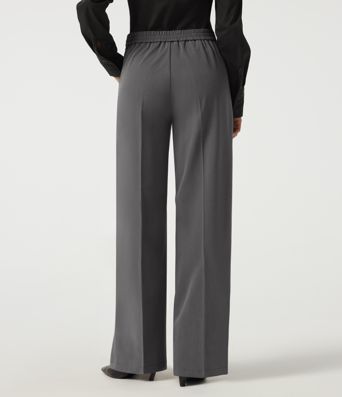 Mid Rise Straight Leg Work Pants with Pockets