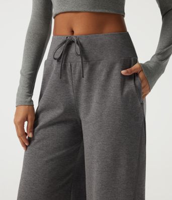 Mid Rise Drawstring Baggy Quick Dry Casual Sweatpants with Pockets Mid Rise Drawstring Baggy Quick Dry Casual Sweatpants with Pockets