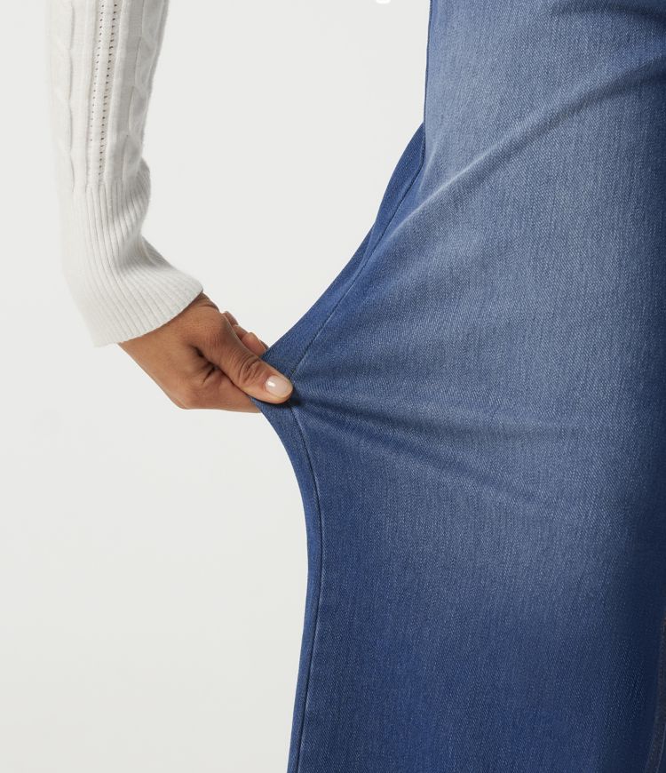 Halara Flex™ Mid Rise Relaxed Casual Flare Jeans with Pockets