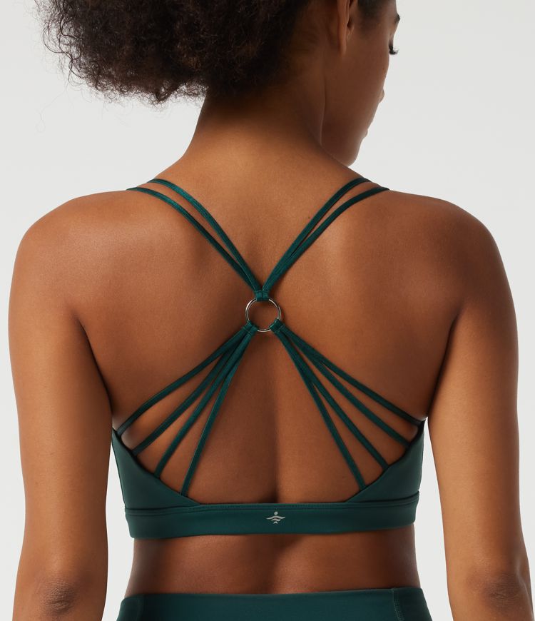 Brassière de sport Halara UltraSculpt™ à col U, maintien léger et dos croisé