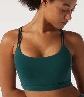 Brassière de sport Halara UltraSculpt™ à col U, maintien léger et dos croisé