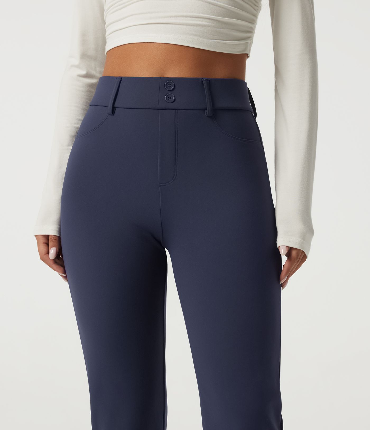 SoftlyZero™ Plush Thermal High Waisted Skinny Casual Pants with Pockets