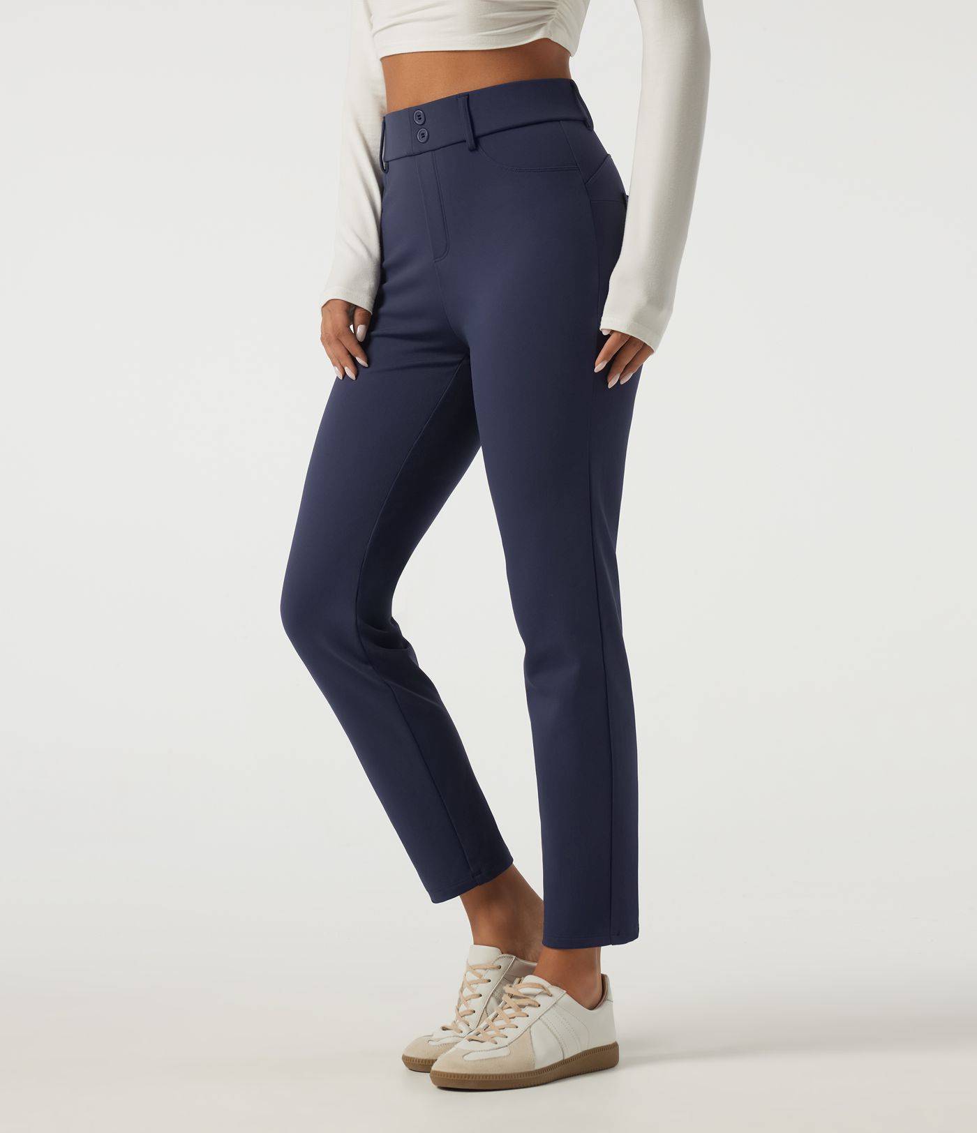 SoftlyZero™ Plush Thermal High Waisted Skinny Casual Pants with Pockets