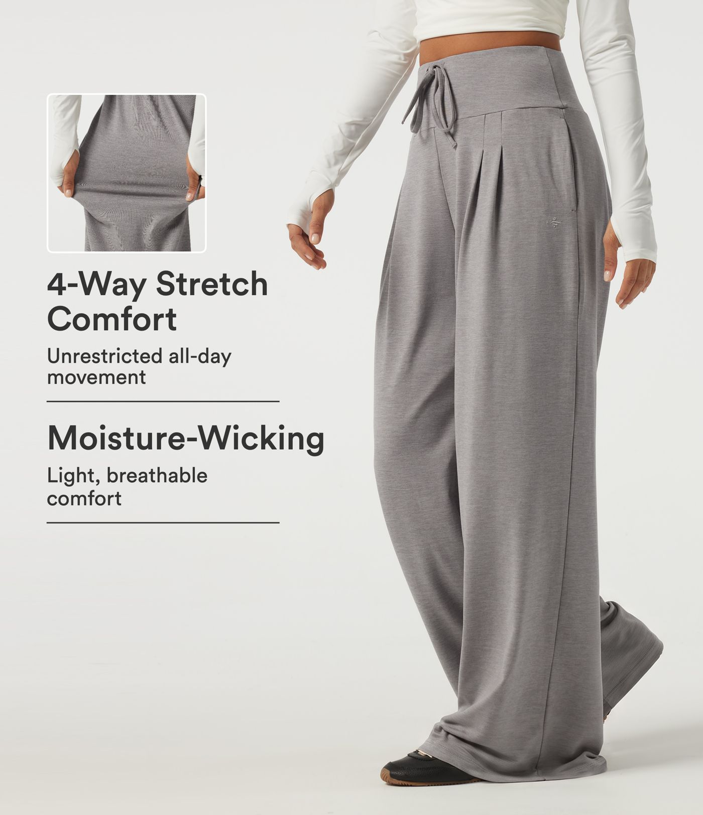 High Waisted Baggy Embroidery Casual Sweatpants with Pockets High Waisted Baggy Embroidery Casual Sweatpants with Pockets