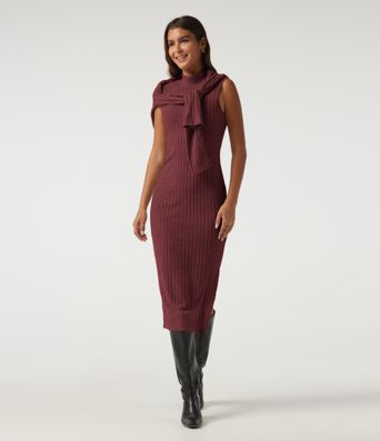Mock Neck Long Sleeve 2 Piece Bodycon Work Midi Dress Mock Neck Long Sleeve 2 Piece Bodycon Work Midi Dress
