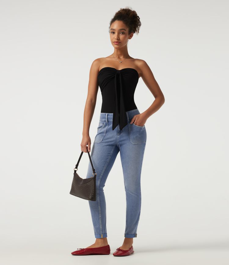 Halara Flex™ Low Rise Skinny Casual Jeans with Pockets