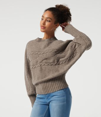 High Neck Long Sleeve Casual Sweater High Neck Long Sleeve Casual Sweater