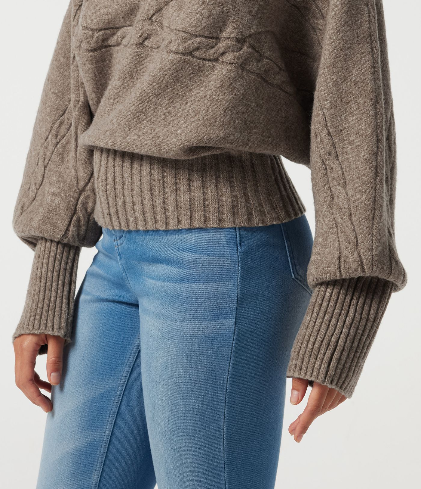 High Neck Long Sleeve Casual Sweater High Neck Long Sleeve Casual Sweater
