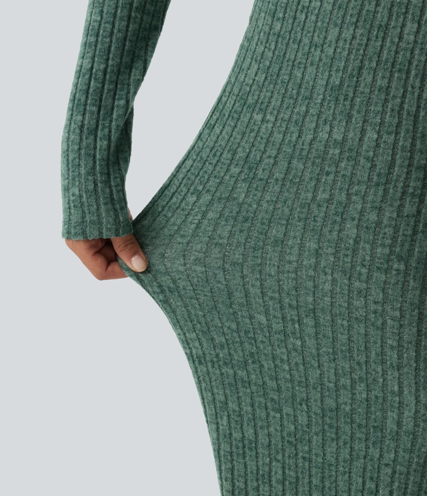 Ribbed Knit Mid Rise Drawstring Wide Leg Lounge Pants with Pockets