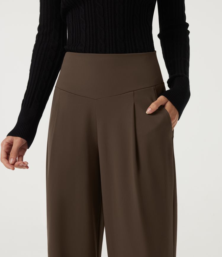 Halara Flex™ DayStretch High Waisted Wide Leg Work Pants with Pockets Halara Flex™ DayStretch High Waisted Wide Leg Work Pants with Pockets