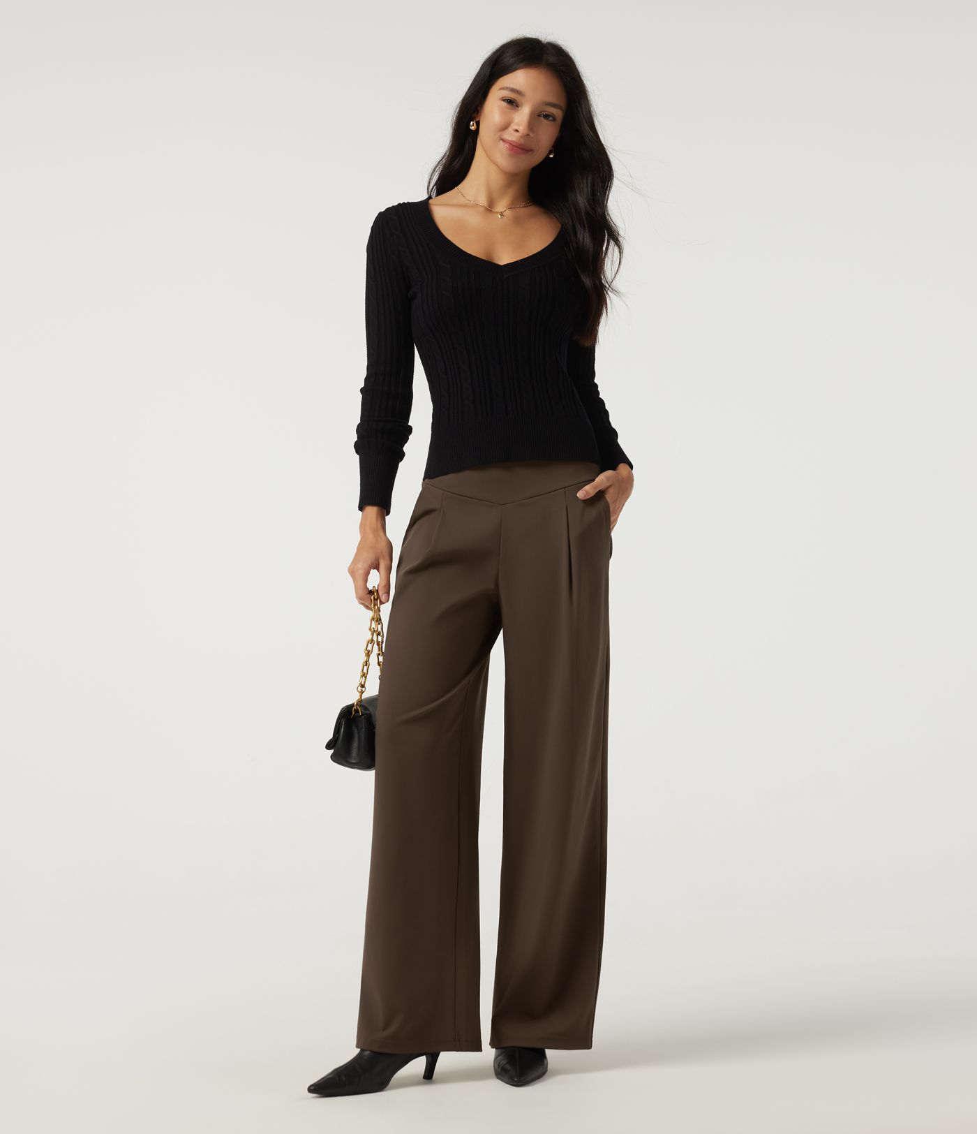 Halara Flex™ DayStretch High Waisted Wide Leg Work Pants with Pockets Halara Flex™ DayStretch High Waisted Wide Leg Work Pants with Pockets