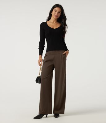 Halara Flex™ DayStretch High Waisted Wide Leg Work Pants with Pockets Halara Flex™ DayStretch High Waisted Wide Leg Work Pants with Pockets