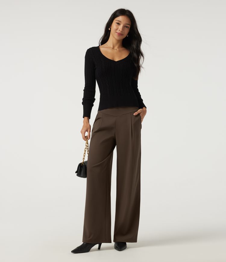 Halara Flex™ DayStretch High Waisted Wide Leg Work Pants with Pockets Halara Flex™ DayStretch High Waisted Wide Leg Work Pants with Pockets