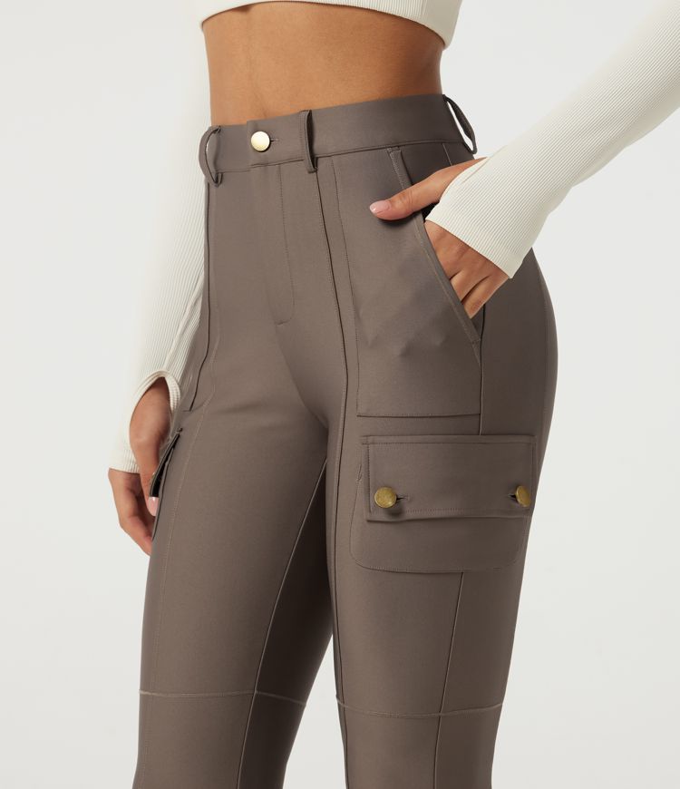 High Waisted Skinny Hiking Pants with Pockets