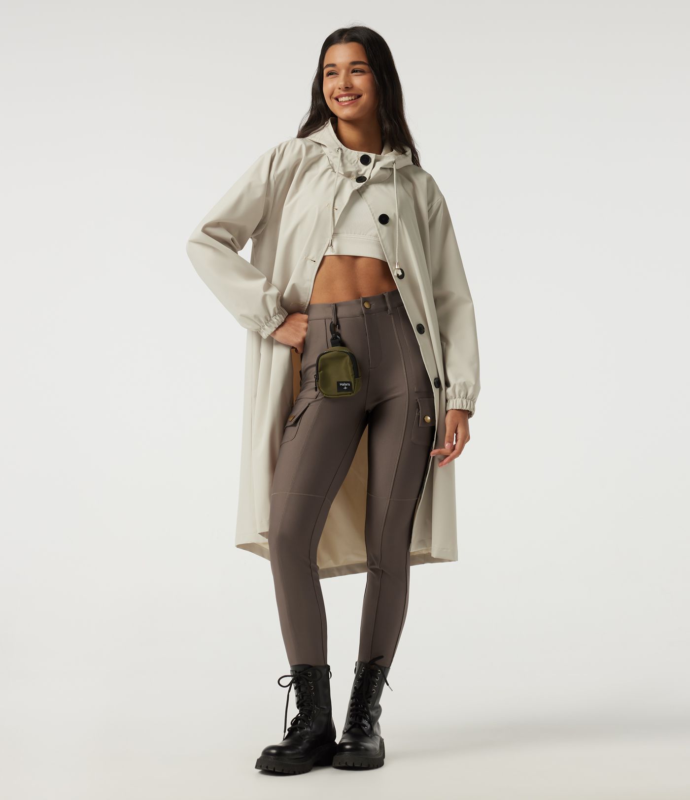 High Waisted Skinny Hiking Pants with Pockets