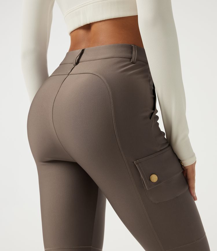 High Waisted Skinny Hiking Pants with Pockets
