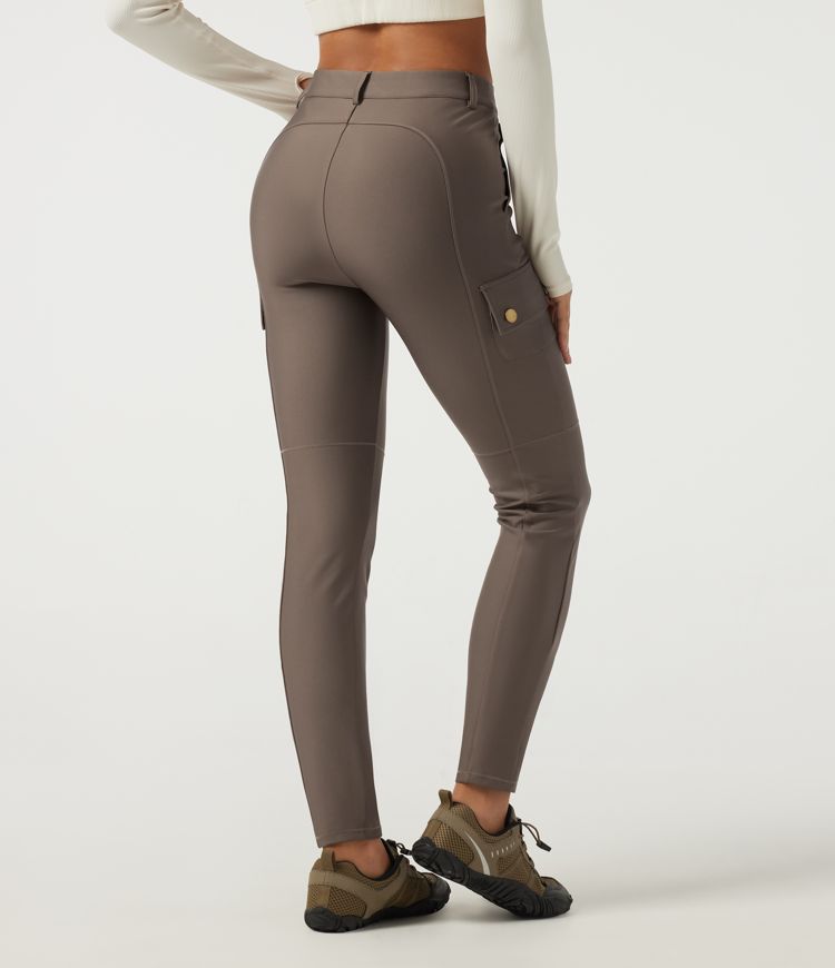 High Waisted Skinny Hiking Pants with Pockets