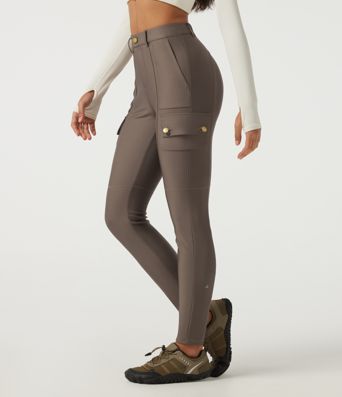 High Waisted Skinny Hiking Pants with Pockets