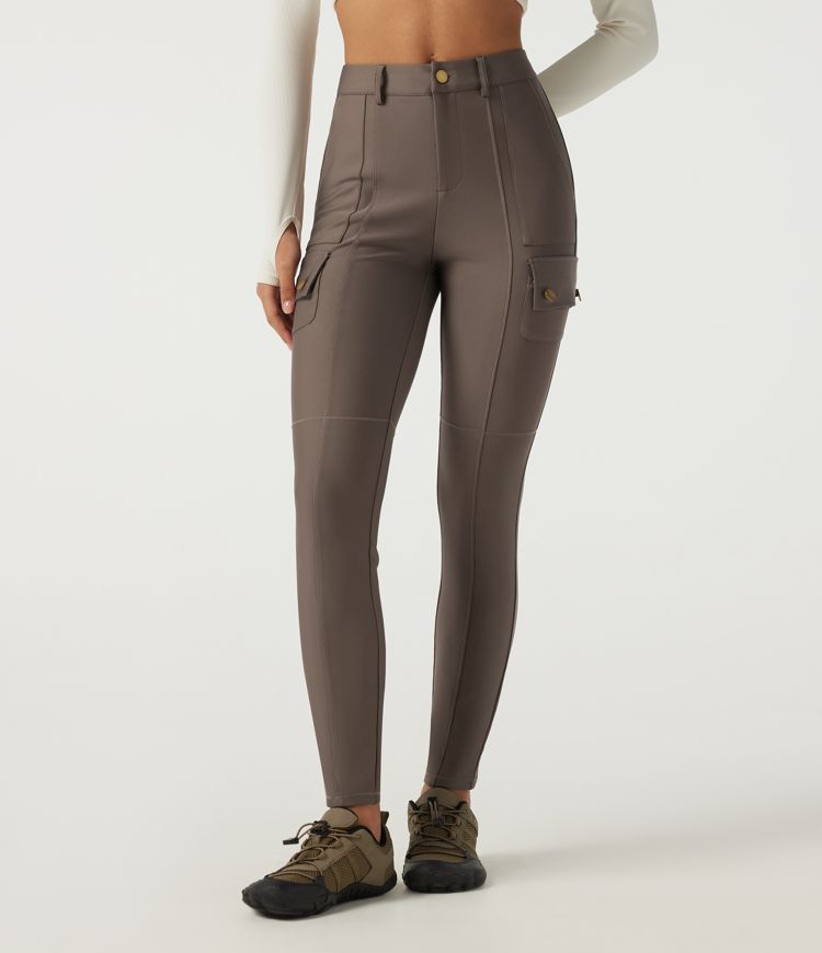 High Waisted Skinny Hiking Pants with Pockets