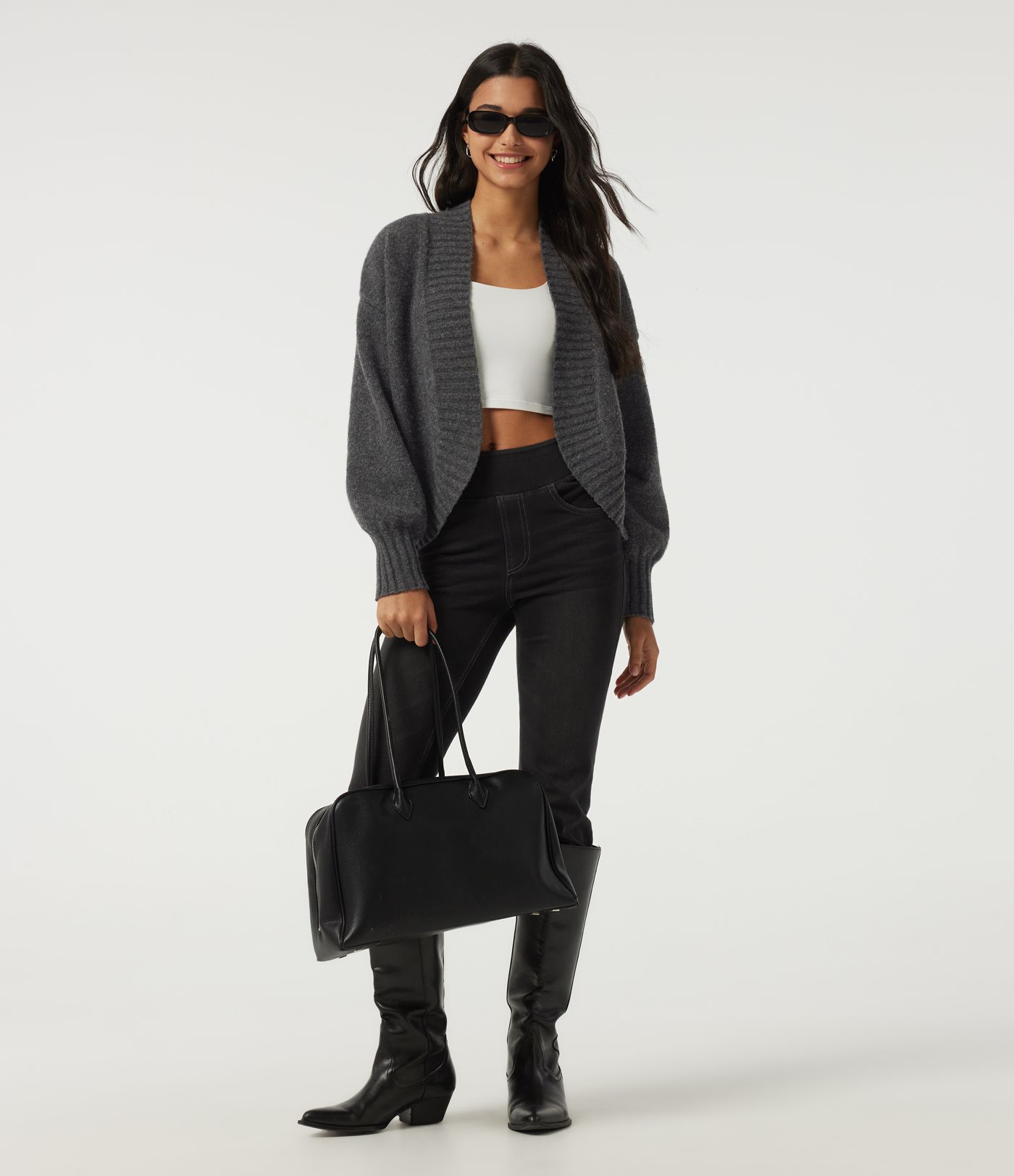 Long Sleeve Tie Front Casual Cardigan Long Sleeve Tie Front Casual Cardigan