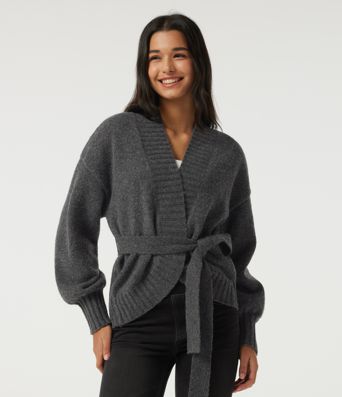 Long Sleeve Tie Front Casual Cardigan Long Sleeve Tie Front Casual Cardigan