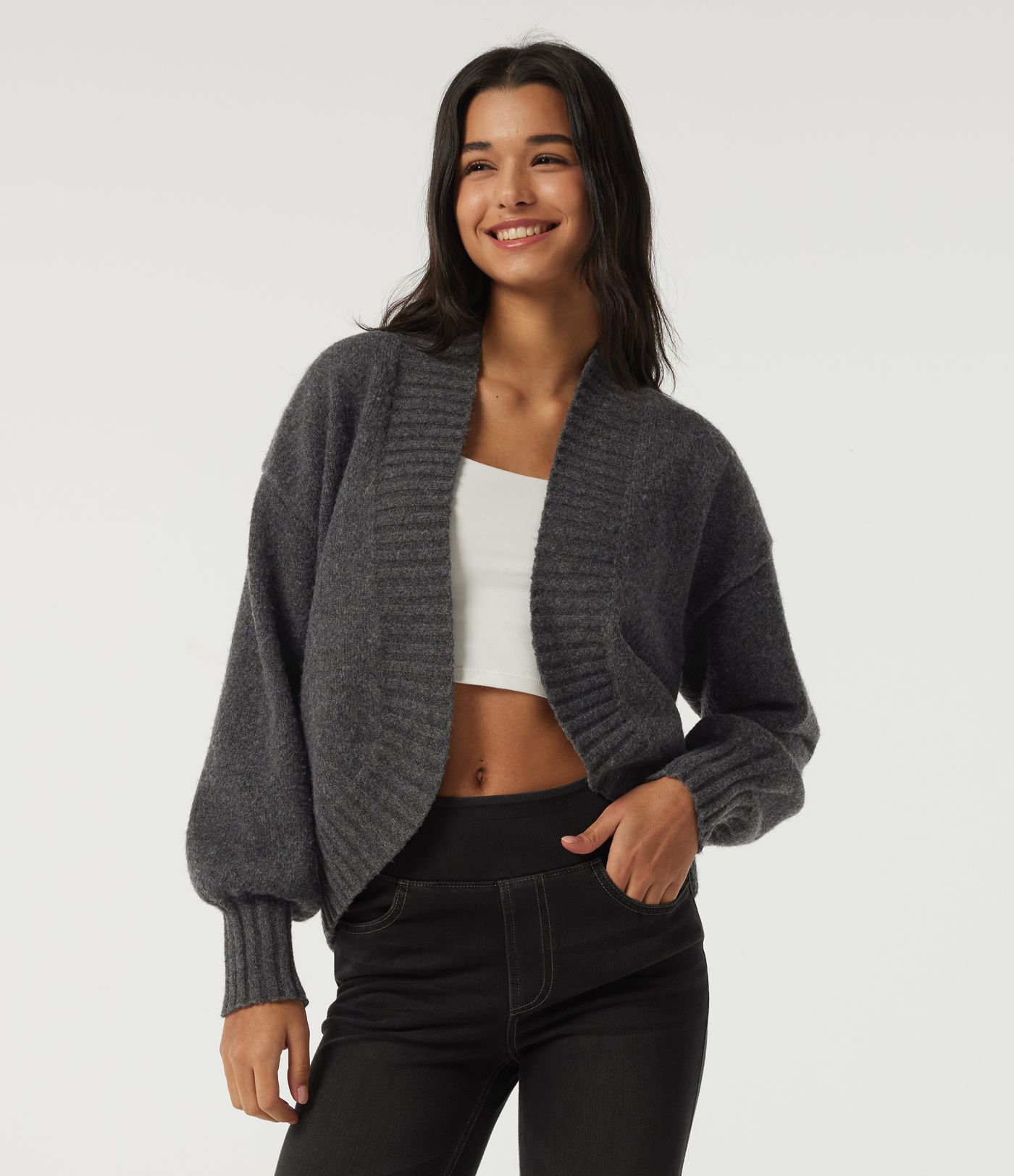 Long Sleeve Tie Front Casual Cardigan Long Sleeve Tie Front Casual Cardigan