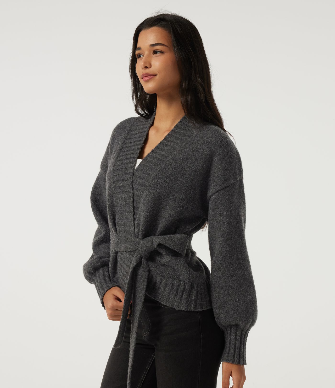 Long Sleeve Tie Front Casual Cardigan Long Sleeve Tie Front Casual Cardigan