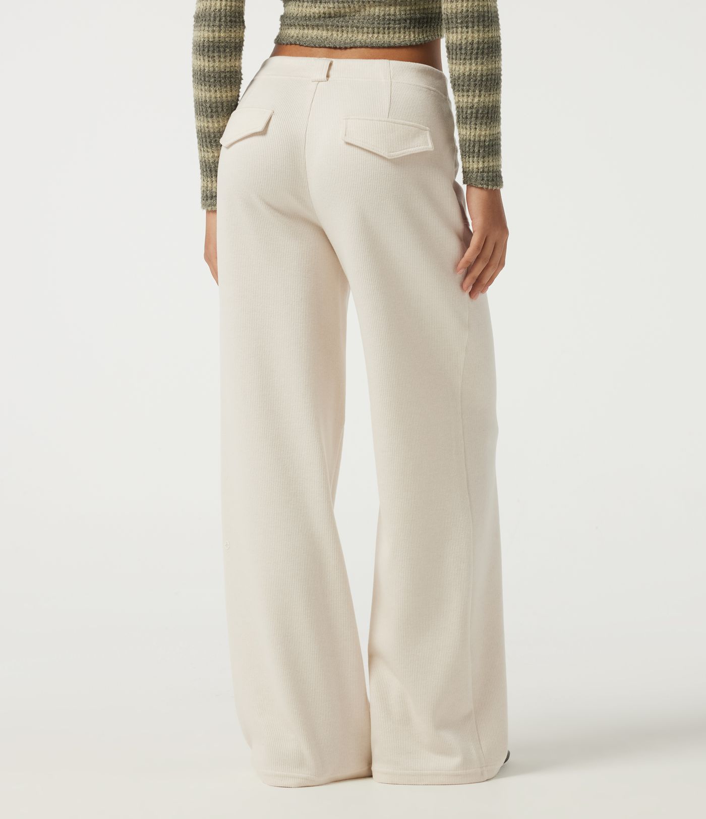 Low Rise Wide Leg Casual Pants with Pockets