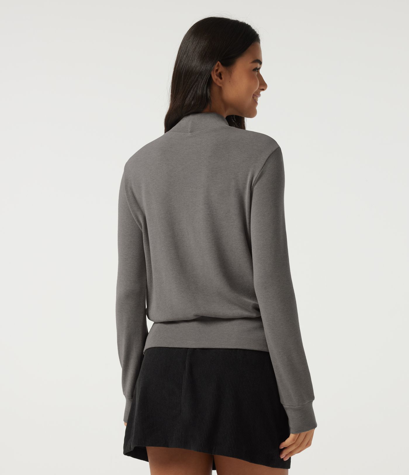 Mock Neck Long Sleeve Casual Top Mock Neck Long Sleeve Casual Top