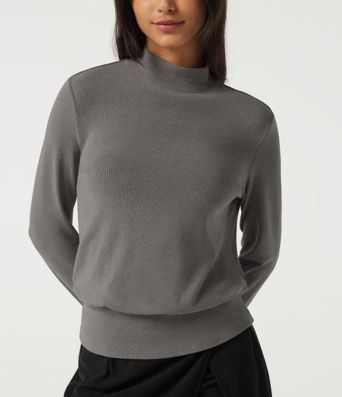 Mock Neck Long Sleeve Casual Top Mock Neck Long Sleeve Casual Top
