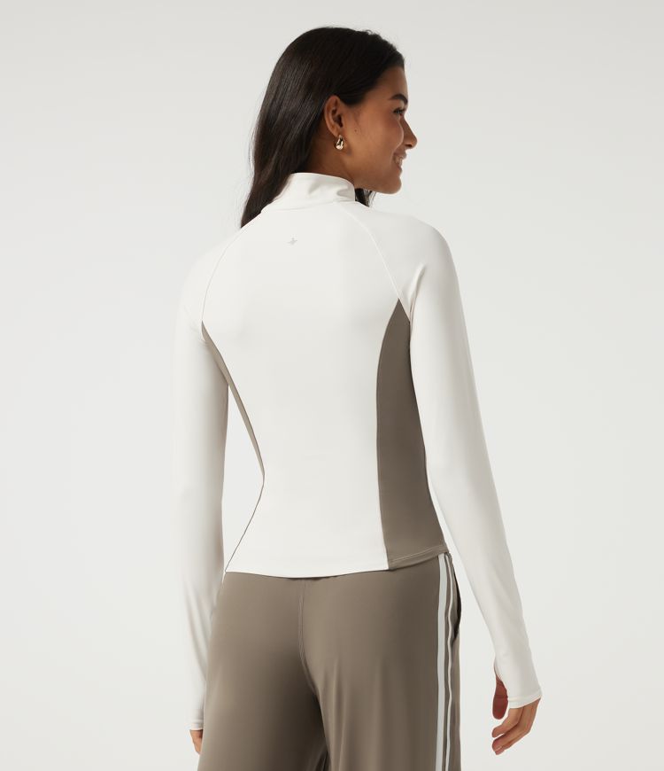 Halara UltraSculpt™ Long Sleeve Color Block Yoga Active Jacket with Pockets