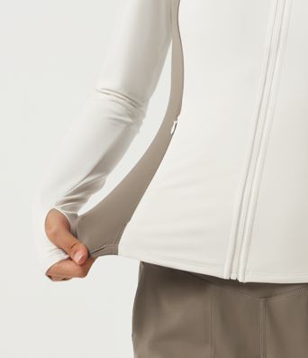 Halara UltraSculpt™ Long Sleeve Color Block Yoga Active Jacket with Pockets