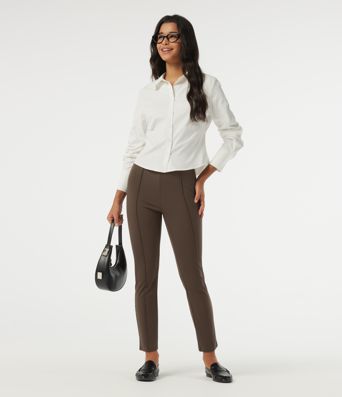 DayStretch High Waisted Slim Pintuck Work Pants DayStretch High Waisted Slim Pintuck Work Pants