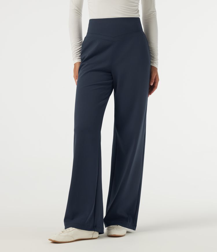 Halara Flex™ DayStretch pantaloni da lavoro a vita alta a gamba dritta con tasche