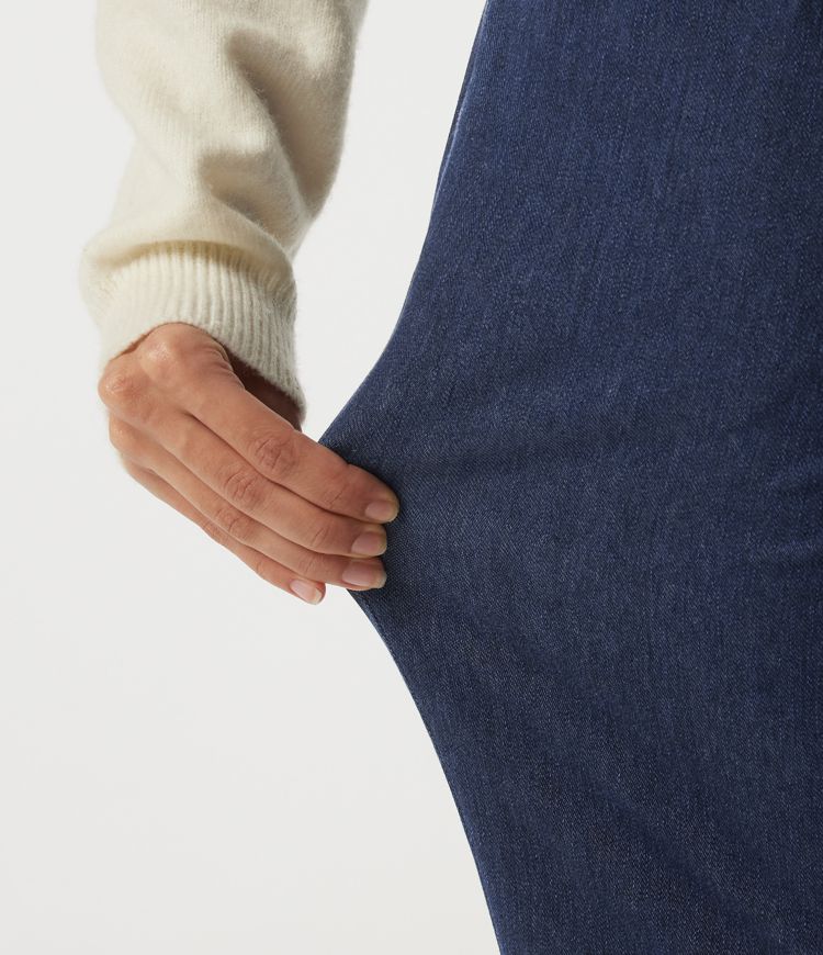 Halara Flex™ High Waisted Casual Cotton Flare Jeans with Pockets 