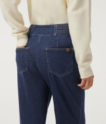 Halara Flex™ High Waisted Casual Cotton Flare Jeans with Pockets 
