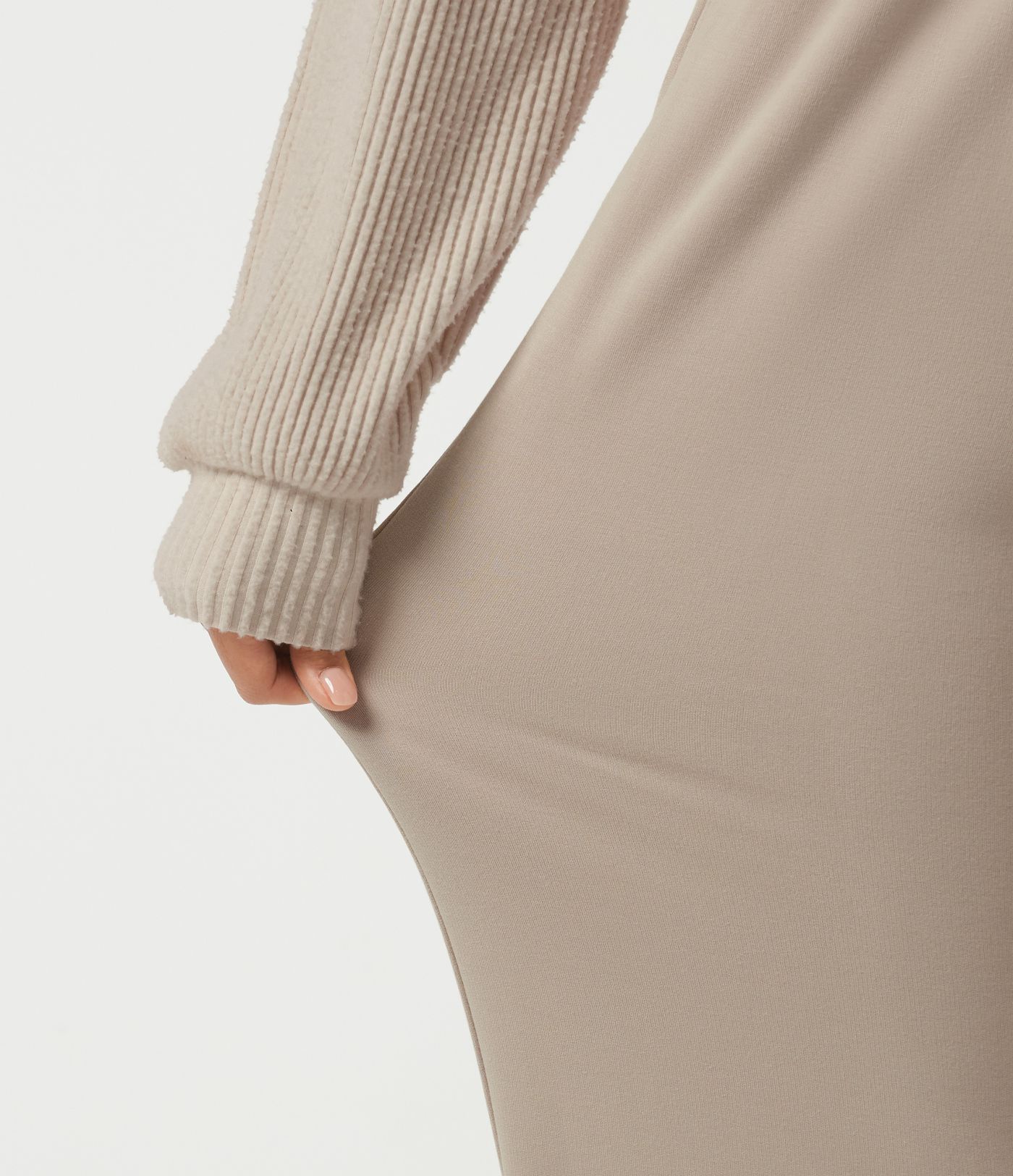 High Waisted Straight Leg Lounge Pants with Pockets High Waisted Straight Leg Lounge Pants with Pockets