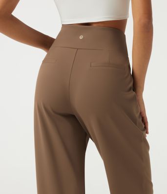 Halara Flex™ DayStretch High Waisted Tapered Rolled Hem Work Pants with Pockets Halara Flex™ DayStretch High Waisted Tapered Rolled Hem Work Pants with Pockets