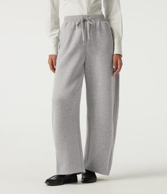 Mid Rise Drawstring Barrel Leg Fleece Casual Sweatpants with Pockets Mid Rise Drawstring Barrel Leg Fleece Casual Sweatpants with Pockets