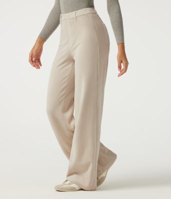 High Waisted Tummy Control Wide Leg Corduroy Casual Pants with Pockets High Waisted Tummy Control Wide Leg Corduroy Casual Pants with Pockets