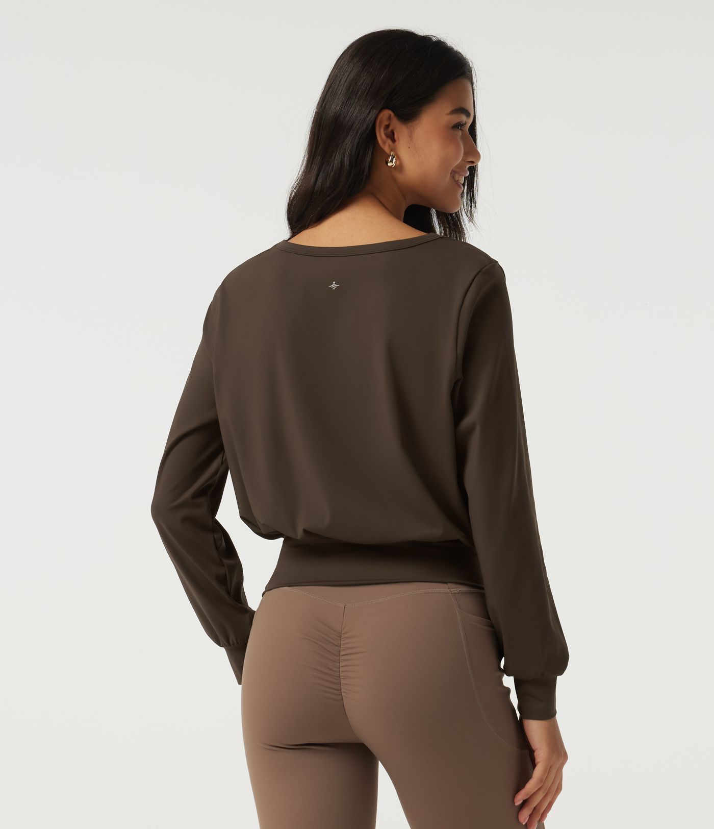 SoftlyZero™ Airy V Neck Long Sleeve Ruched InstantCool Yoga Sports Top SoftlyZero™ Airy V Neck Long Sleeve Ruched InstantCool Yoga Sports Top